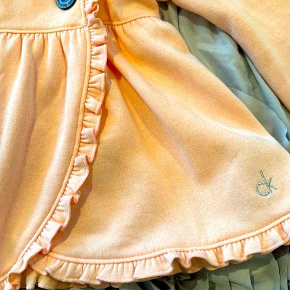 Calvin Klein Peach / light pink girls light sweater/jacket - Picture 2 of 3